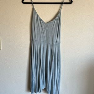 Blue tank top mini dress